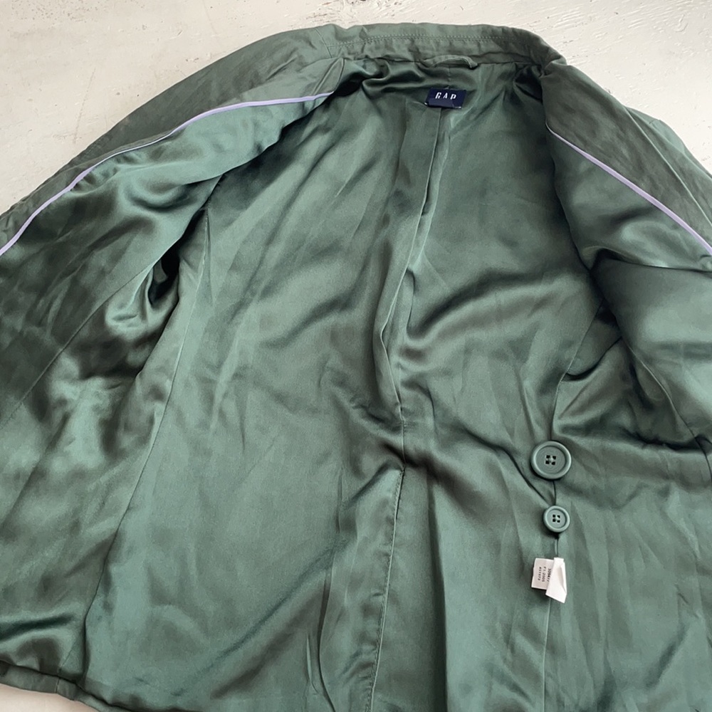 [ Gap Dark Green Double Button Collared Blazer ] 4 - image 4